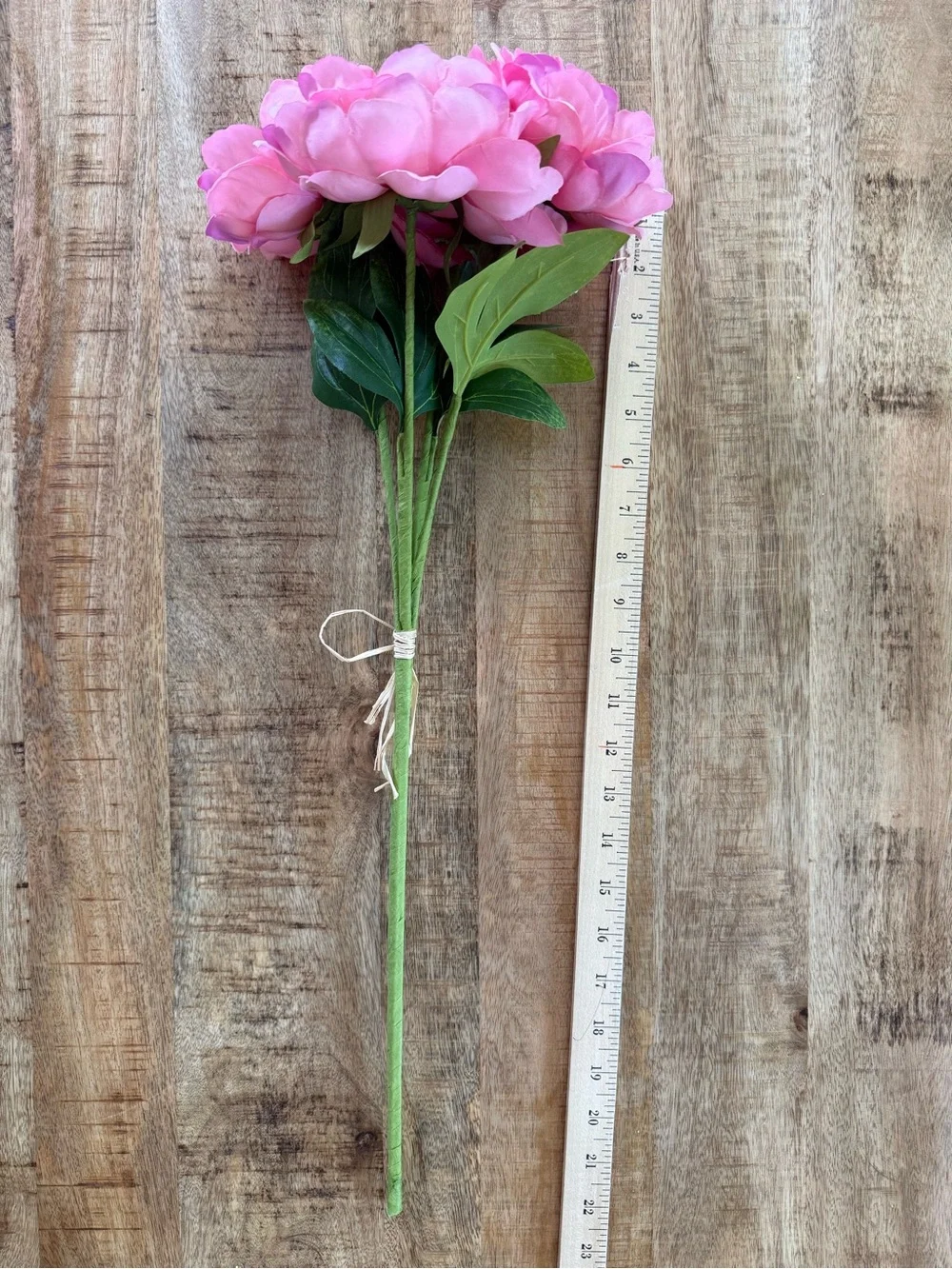 Beautiful Kirkton House Pink Faux Peony Flowers 22” Artificial Floral Stems